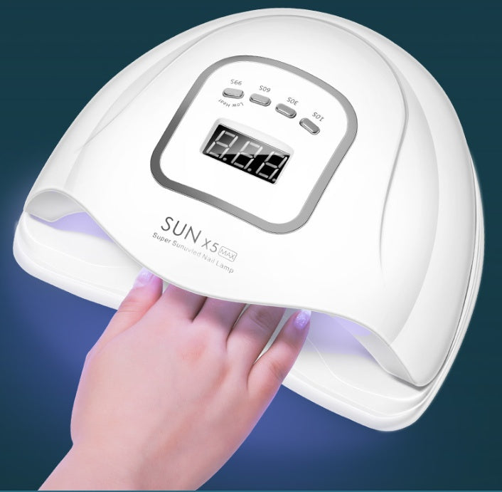 Quick-Drying Nail Polish & Gel Glue with Lamp Dryer