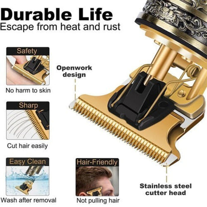 Tondeuse à Barbe & Cheveux Sans Fil – Rechargeable USB