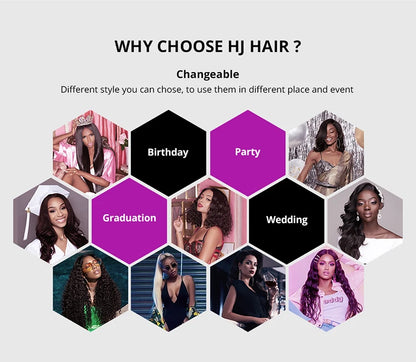 Deep Wave Lace Frontal Wig Brazilian 36 Inch 13x4 360 Water Curly Lace Front Human Hair Wigs For Women