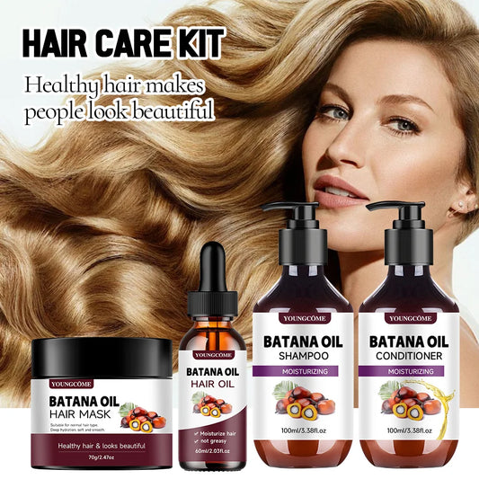Batana Oil Hair Care Kit – 4pcs Complete Set
