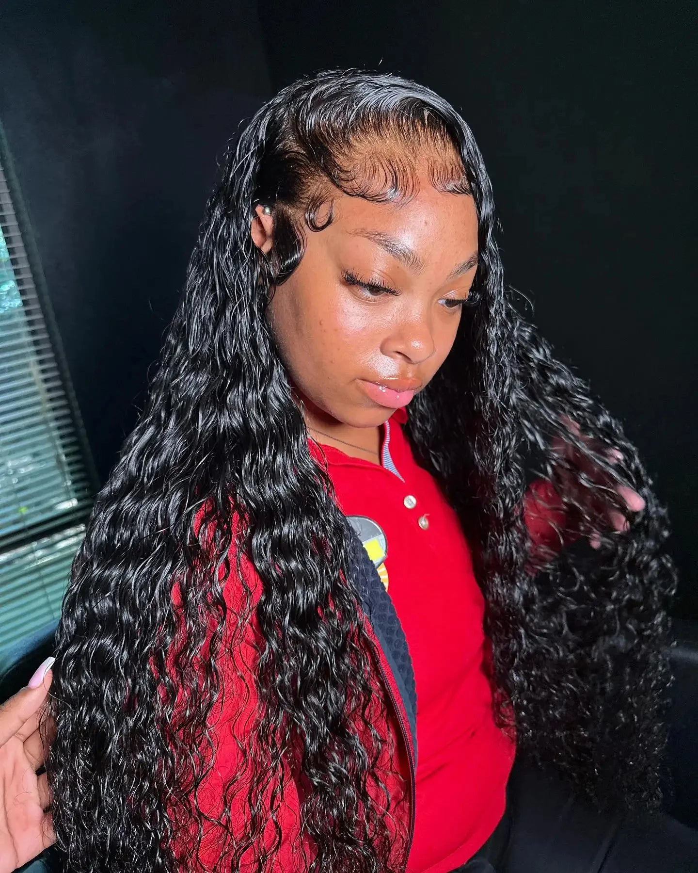 Deep Wave Lace Frontal Wig Brazilian 36 Inch 13x4 360 Water Curly Lace Front Human Hair Wigs For Women