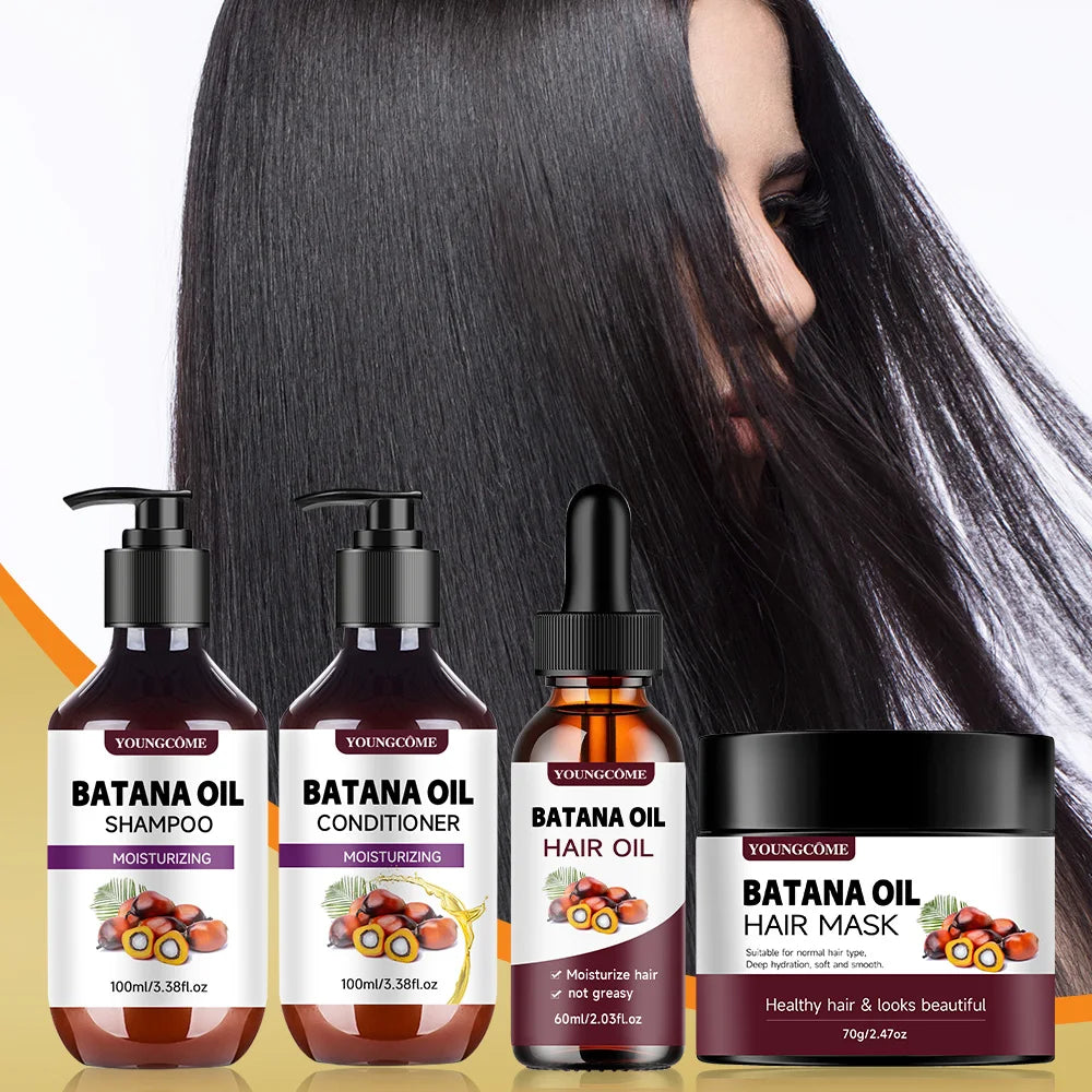Batana Oil Hair Care Kit – 4pcs Complete Set