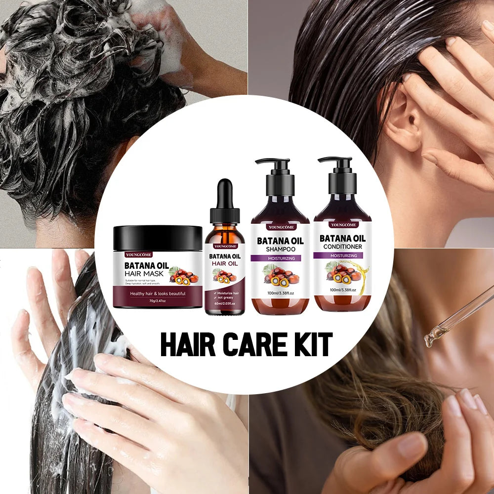Batana Oil Hair Care Kit – 4pcs Complete Set