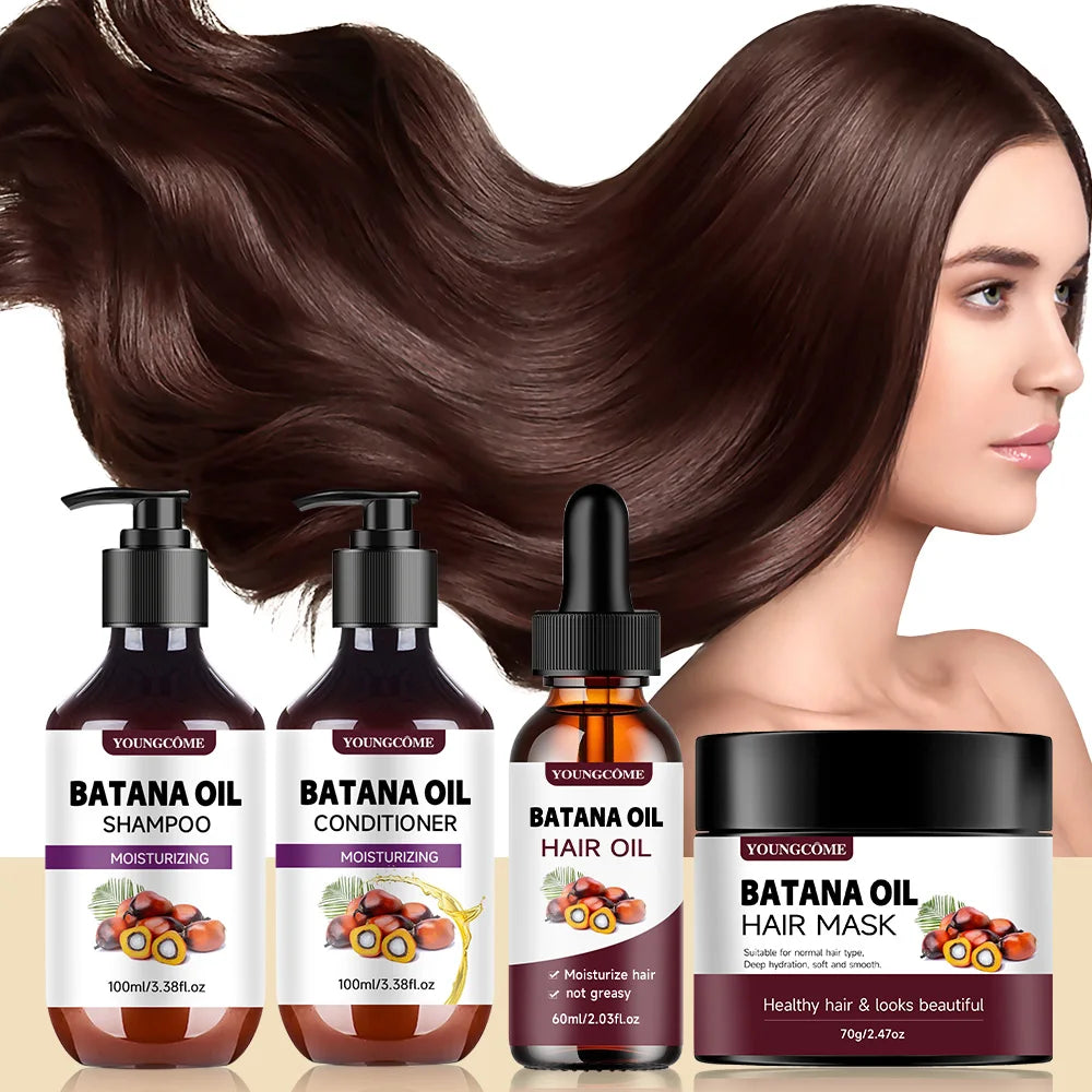 Batana Oil Hair Care Kit – 4pcs Complete Set