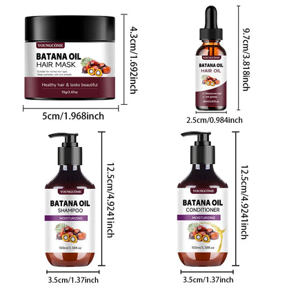 Batana Oil Hair Care Kit – 4pcs Complete Set
