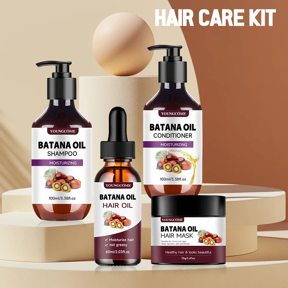 Batana Oil Hair Care Kit – 4pcs Complete Set