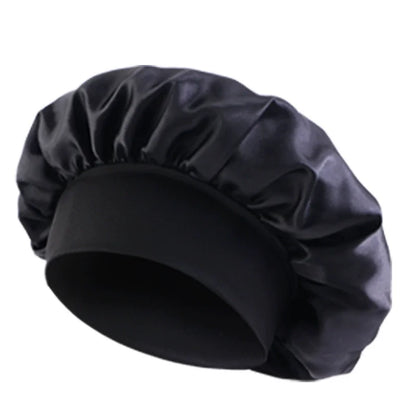 3PCS/LOT Men Silky Durag Long Tail Pirate Hat Headband Turban Dome Wave Cap Unisex Wig Cap Elastic Band Satin Bonnet