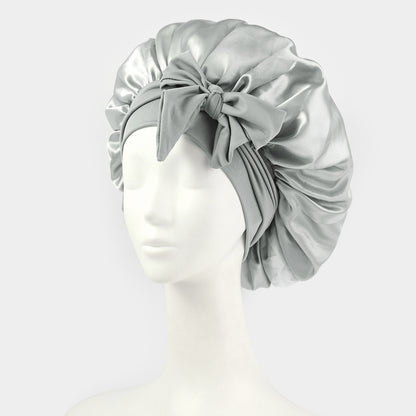 Bonnet en Satin Double Couche – Nuit & Cheveux Bouclés